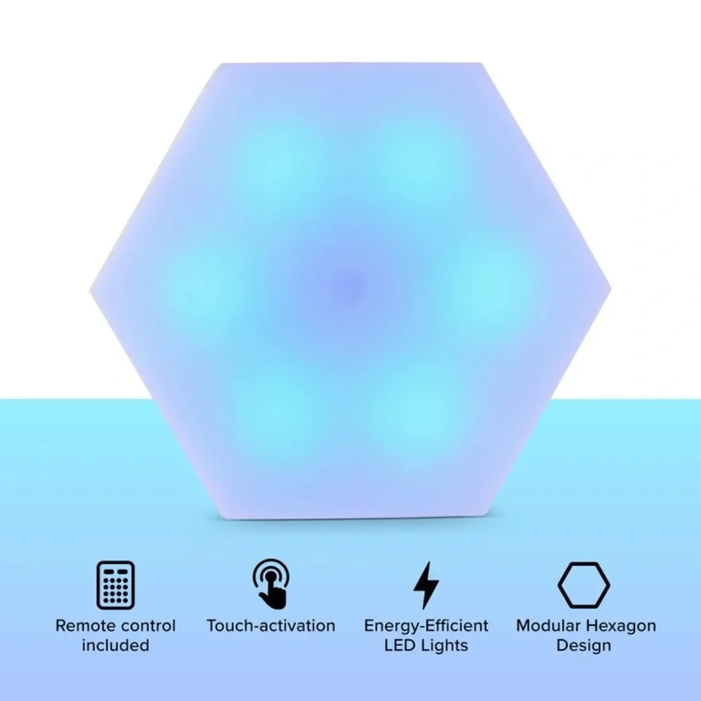 Hexagonal Party Lights for Vibrant Celebrations